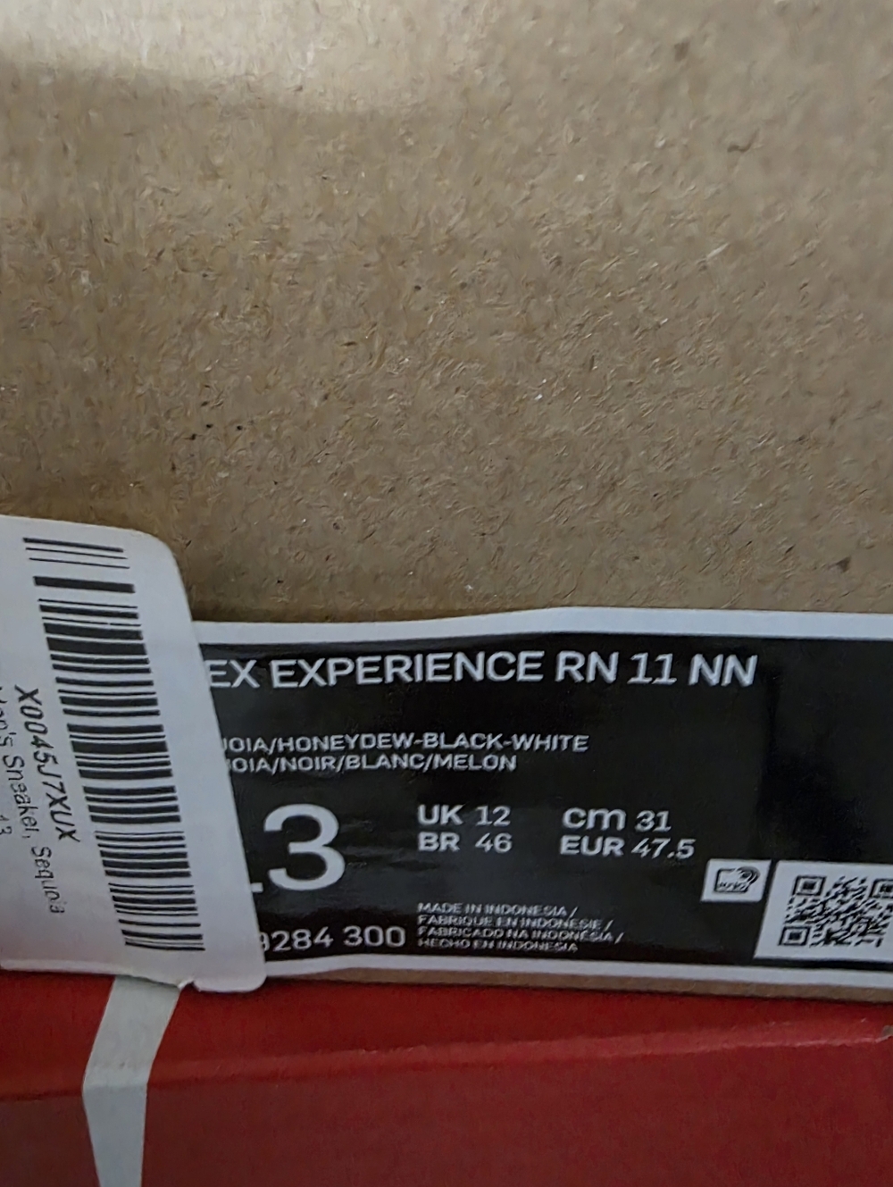 Nike Flex Experience, Size 13m Black Sneakers , Brand New. - Picture 7 of 7